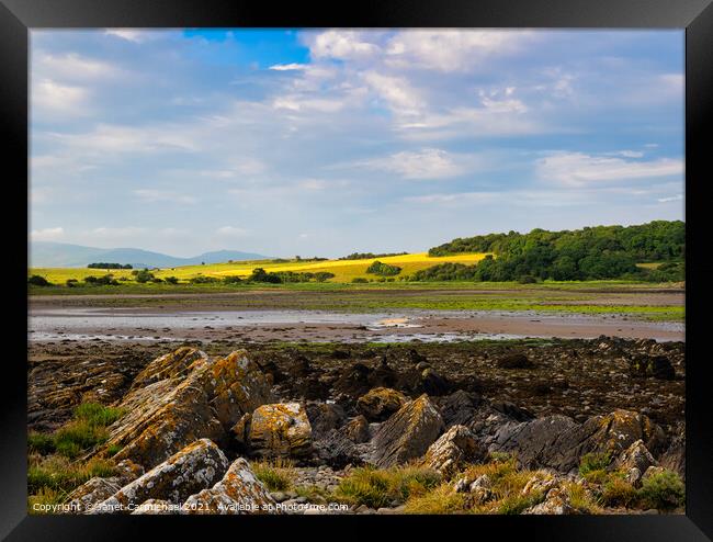 Garlieston Bay Framed Print by Janet Carmichael