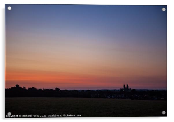 Beverley Minster At dawn Acrylic by Richard Perks
