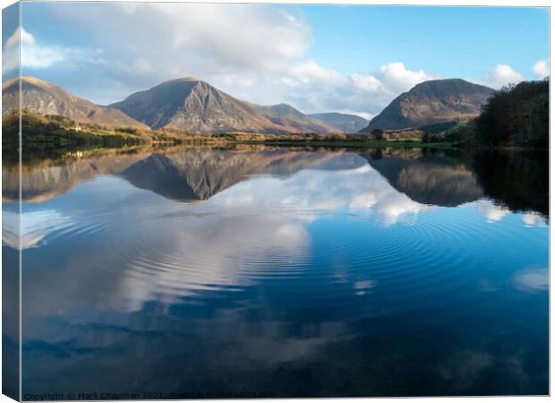Ripples on Loweswater, Cumbria Canvas Print by Photimageon UK