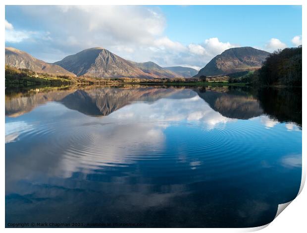 Ripples on Loweswater, Cumbria Print by Photimageon UK