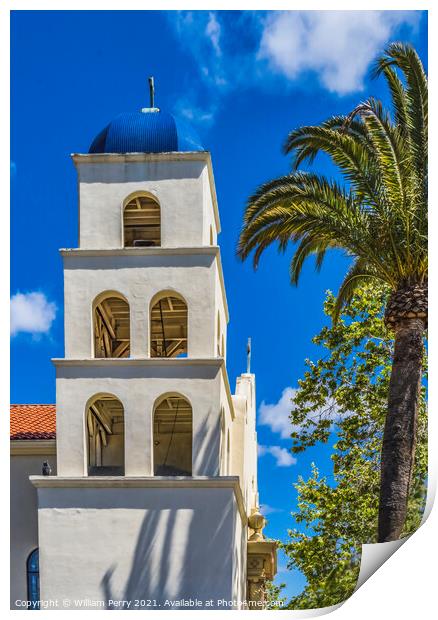 Immaculate Conception Church Old San Diego Town California  Print by William Perry