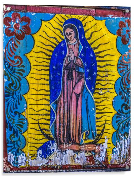 Guadalupe Painting Old San Diego Town California  Acrylic by William Perry
