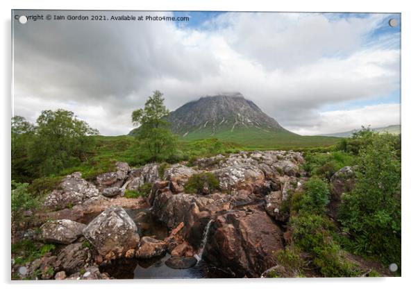 Buchaille Etive Mor - Glencoe Scotland Acrylic by Iain Gordon