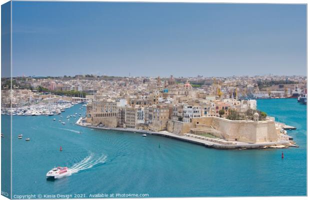 Senglea Point, Grand Harbour, Republic of Malta Canvas Print by Kasia Design