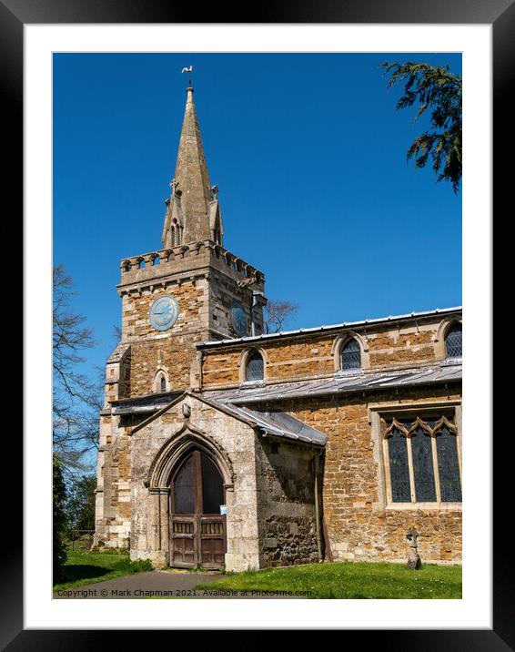 St Marys Church, Burrough on the Hill, Leicestershire Framed Mounted Print by Photimageon UK