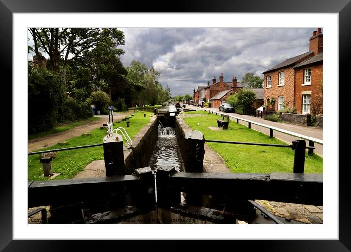 Fradley Junction  Framed Mounted Print by Tony Williams. Photography email tony-williams53@sky.com
