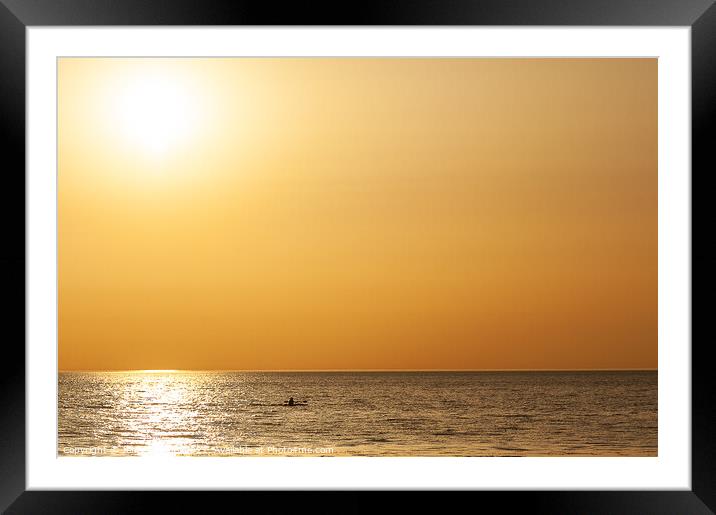 Evening Paddle  Framed Mounted Print by James Lavott