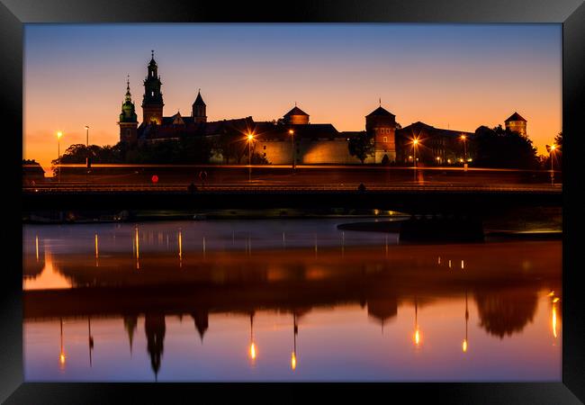 Wawel Castle in Krakow at Dawn Framed Print by Artur Bogacki