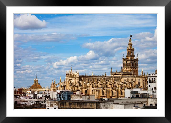 Seville Cathedral in Spain Framed Mounted Print by Artur Bogacki