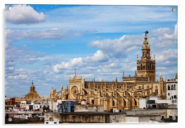 Seville Cathedral in Spain Acrylic by Artur Bogacki