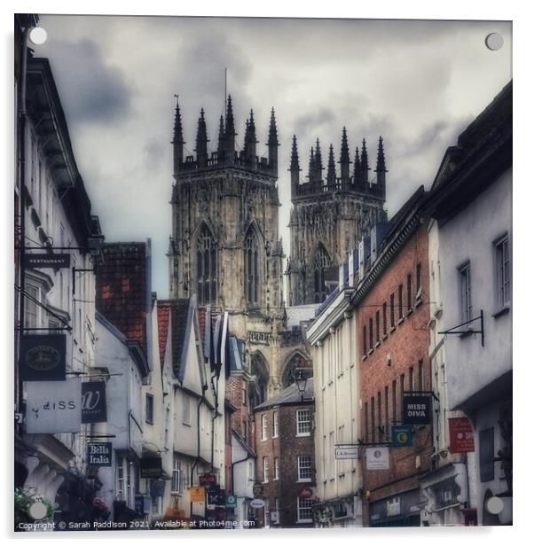 View of York Minster Acrylic by Sarah Paddison