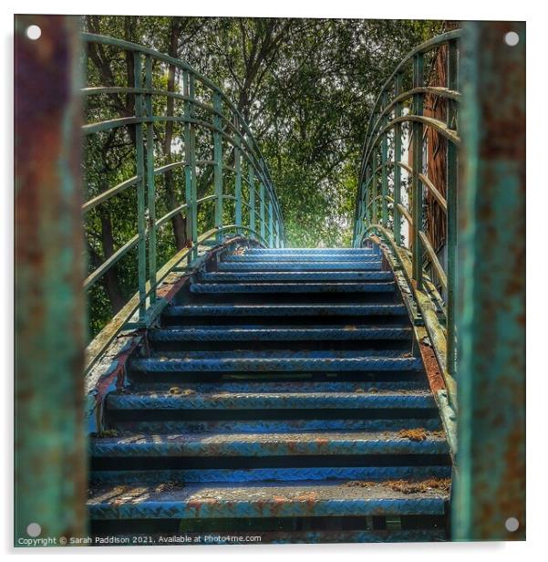 Blue Bridge Acrylic by Sarah Paddison