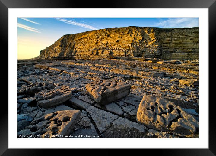 Dunraven Bay Framed Mounted Print by Chris Drabble