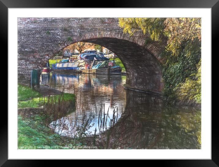 The Bridge At Hungerford Digital Art Framed Mounted Print by Ian Lewis