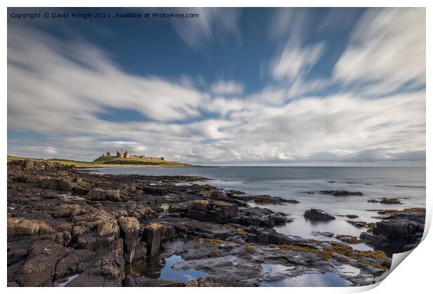 Dunstanburgh Castle Print by David Pringle