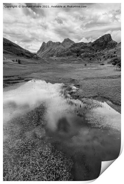 Blea Tarn and Side Pike Print by Graham Moore