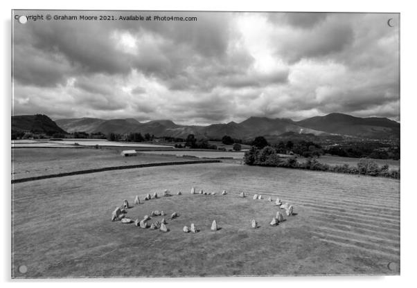 Castlerigg and Catbells  Acrylic by Graham Moore