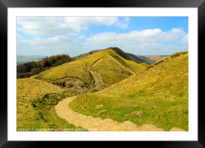 Rolling Hills of the Peak District Framed Mounted Print by Margaret Ryan