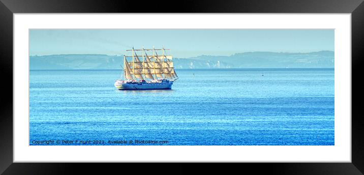 Golden Horizon Under Sail  Framed Mounted Print by Peter F Hunt