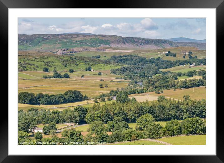 Towards Cronkley Scar from Stable Edge, Teesdale Framed Mounted Print by Richard Laidler