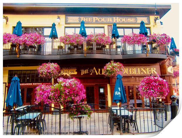 pub flowers  Print by Stephanie Moore