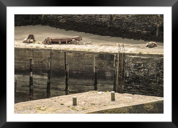 The Harbour at Porthgain Framed Mounted Print by geoff shoults