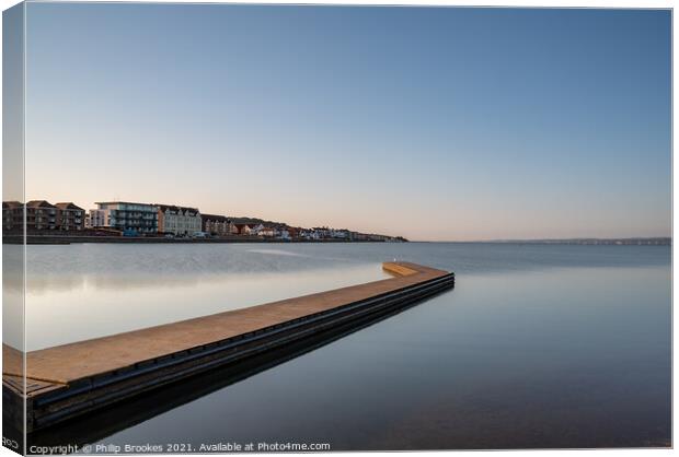 West Kirby Marine Lake Canvas Print by Philip Brookes