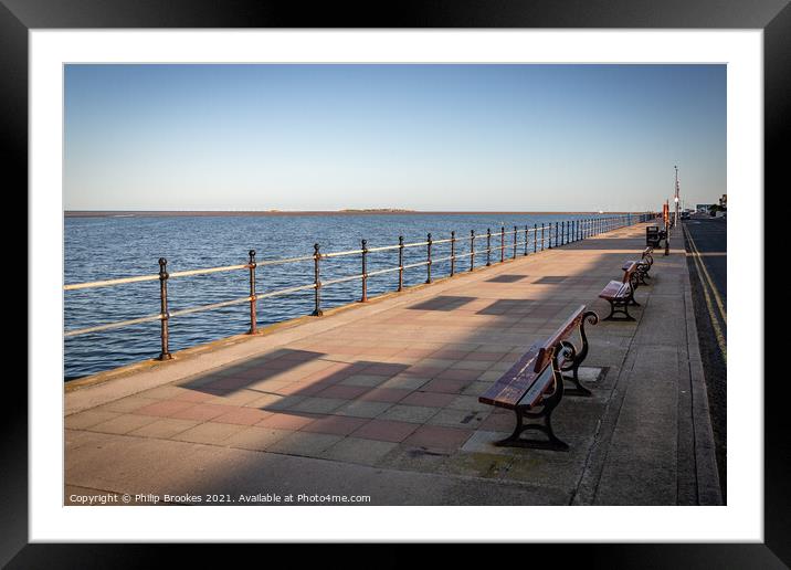 West Kirby Promenade Framed Mounted Print by Philip Brookes