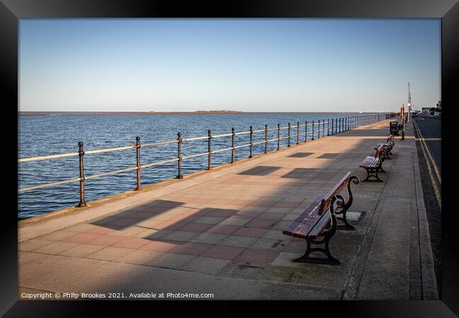 West Kirby Promenade Framed Print by Philip Brookes