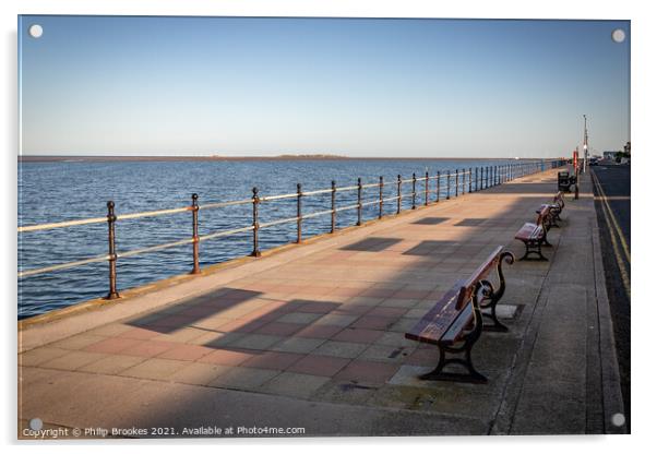 West Kirby Promenade Acrylic by Philip Brookes