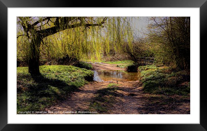 Willow Ford Framed Mounted Print by Jonathan Bird