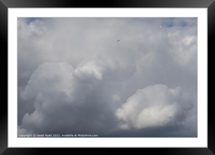 Flying Into A Storm Framed Mounted Print by David Pyatt