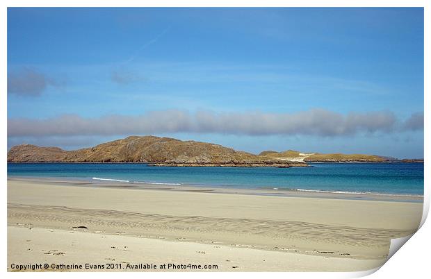 A beach for one Print by Catherine Fowler