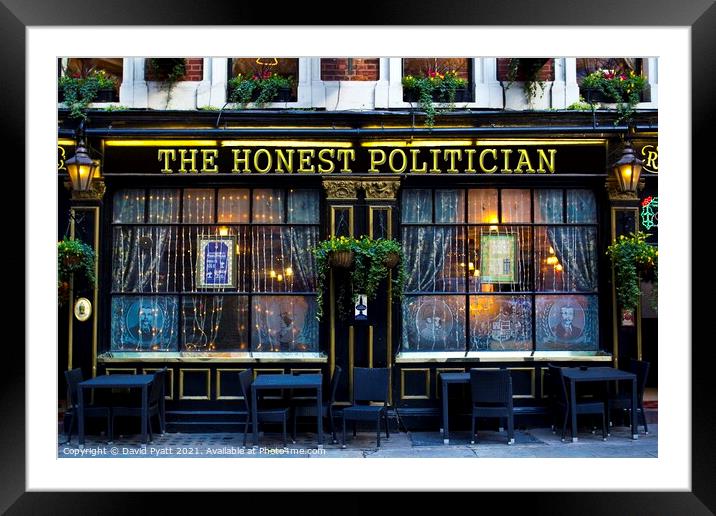 The Honest Politician Pub Framed Mounted Print by David Pyatt