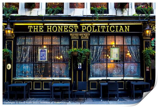 The Honest Politician Pub Print by David Pyatt