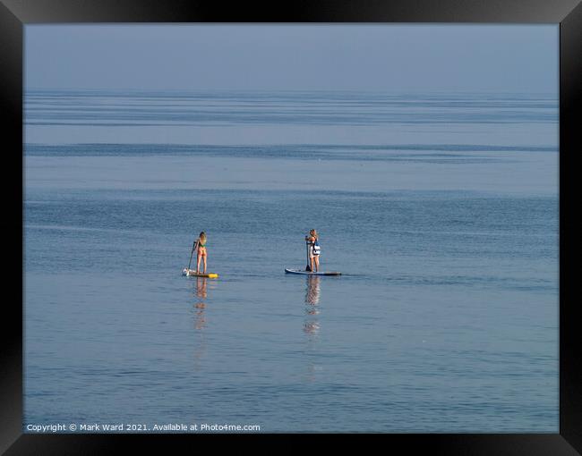 Paddle Board Glamour Framed Print by Mark Ward