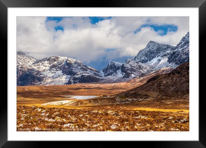 The Fisherfield Forest  Framed Mounted Print by geoff shoults
