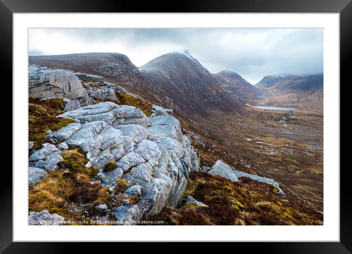 Quinag, Assynt, Scotland Framed Mounted Print by geoff shoults