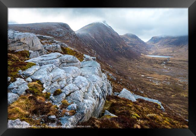 Quinag, Assynt, Scotland Framed Print by geoff shoults