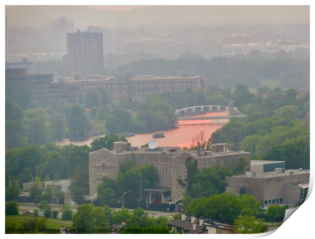 Smokey Ottawa Print by Stephanie Moore