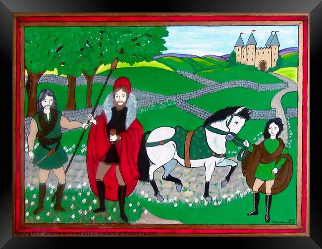Medieval Irish Chieftain Framed Print by Stephanie Moore