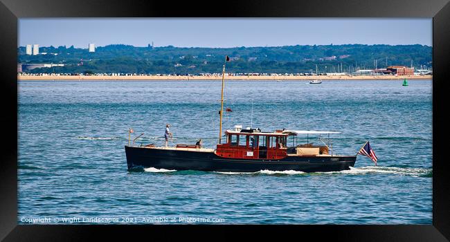 Carina a Lawley 59 ft Motor Yacht 1918 Framed Print by Wight Landscapes