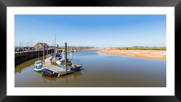 Wells next the Sea quay panorama Framed Mounted Print by Jason Wells