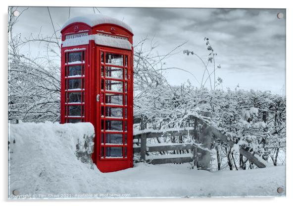 Red Box Acrylic by Tim Shaw