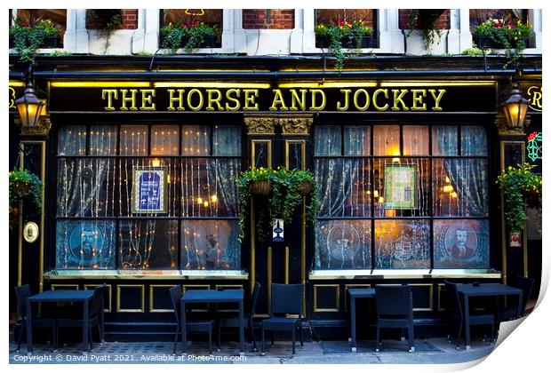 Horse And Jockey Pub Print by David Pyatt