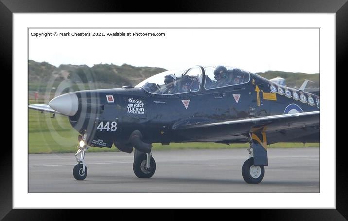 Majestic Military Takeoff Framed Mounted Print by Mark Chesters
