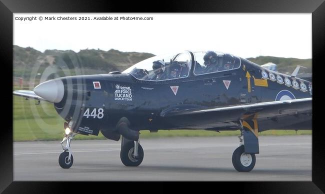 Majestic Military Takeoff Framed Print by Mark Chesters