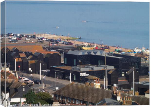 Hastings Stade. Canvas Print by Mark Ward