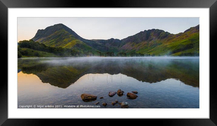 Buttermere, Lake District Framed Mounted Print by Nigel Wilkins