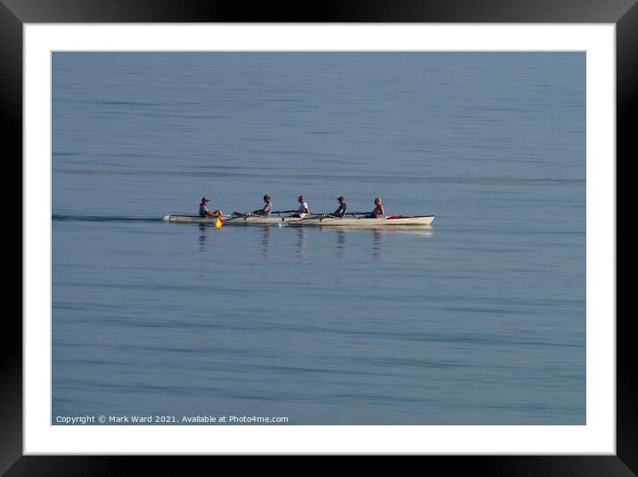 Don't have Row, Have a Row Framed Mounted Print by Mark Ward